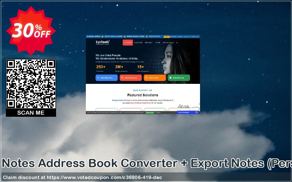 Bundle Offer - Notes Address Book Converter + Export Notes, Personal Plan  Coupon, discount SysTools coupon 36906. Promotion: 