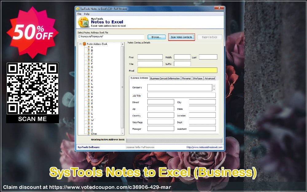 SysTools Notes to Excel, Business  Coupon Code Apr 2024, 50% OFF - VotedCoupon