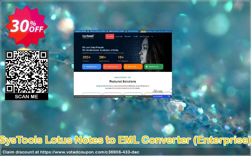 SysTools Lotus Notes to EML Converter, Enterprise  Coupon, discount SysTools coupon 36906. Promotion: 
