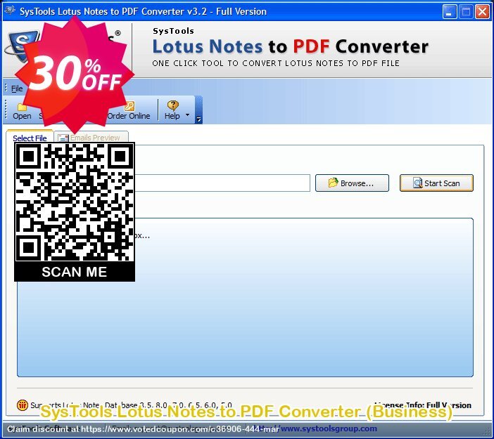 SysTools Lotus Notes to PDF Converter, Business  Coupon, discount SysTools coupon 36906. Promotion: 