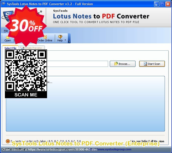 SysTools Lotus Notes to PDF Converter, Enterprise  Coupon, discount SysTools coupon 36906. Promotion: 