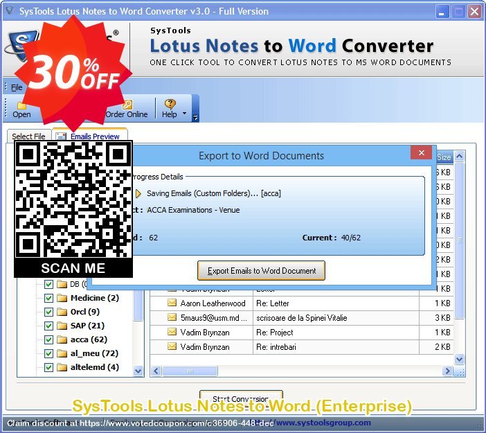 SysTools Lotus Notes to Word, Enterprise  Coupon Code Apr 2024, 30% OFF - VotedCoupon