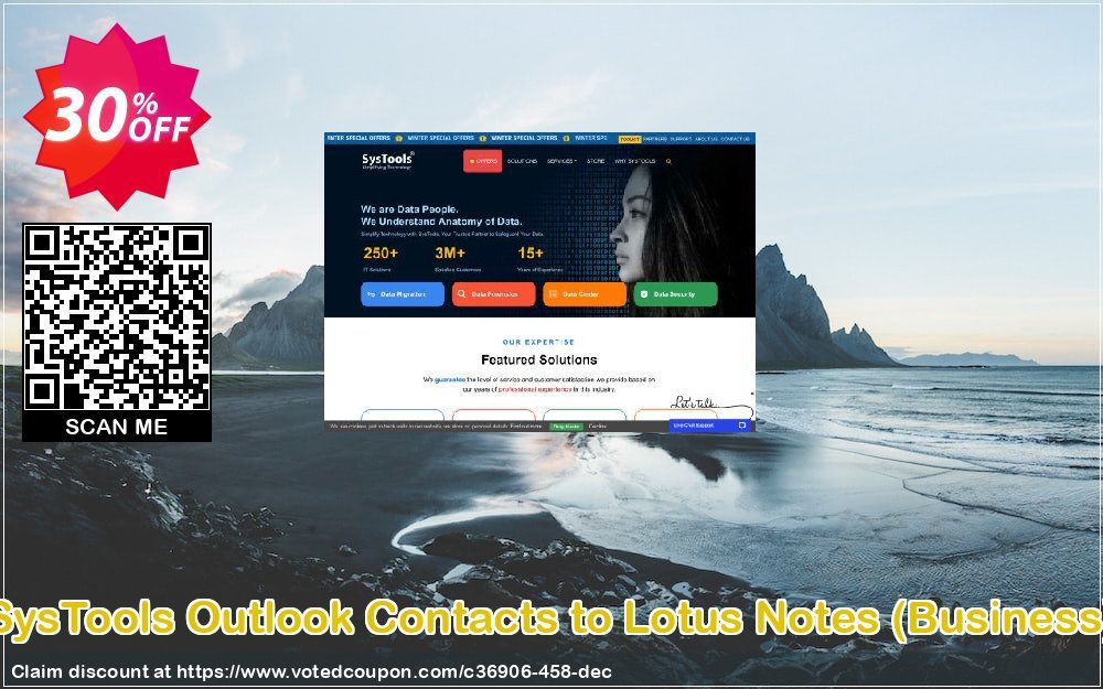 SysTools Outlook Contacts to Lotus Notes, Business  Coupon, discount SysTools coupon 36906. Promotion: 