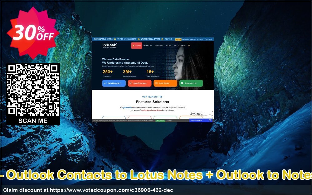 Bundle Offer - Outlook Contacts to Lotus Notes + Outlook to Notes, Enterprise  Coupon, discount SysTools coupon 36906. Promotion: 