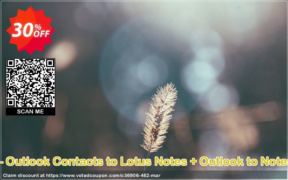 Bundle Offer - Outlook Contacts to Lotus Notes + Outlook to Notes, Enterprise  Coupon, discount SysTools coupon 36906. Promotion: 