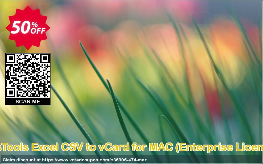 SysTools Excel CSV to vCard for MAC, Enterprise Plan  Coupon Code Apr 2024, 50% OFF - VotedCoupon