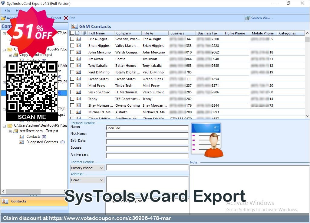 SysTools vCard Export Coupon Code Apr 2024, 51% OFF - VotedCoupon