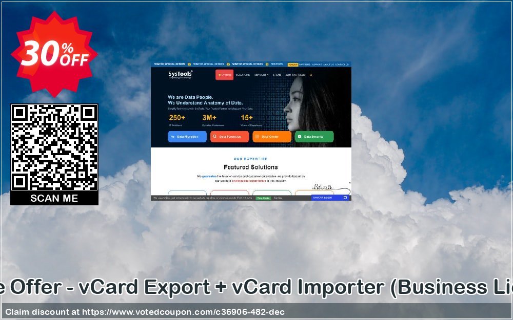 Bundle Offer - vCard Export + vCard Importer, Business Plan  Coupon, discount SysTools coupon 36906. Promotion: 