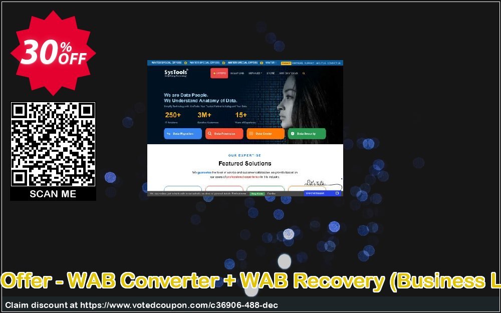 Bundle Offer - WAB Converter + WAB Recovery, Business Plan  Coupon, discount SysTools coupon 36906. Promotion: 
