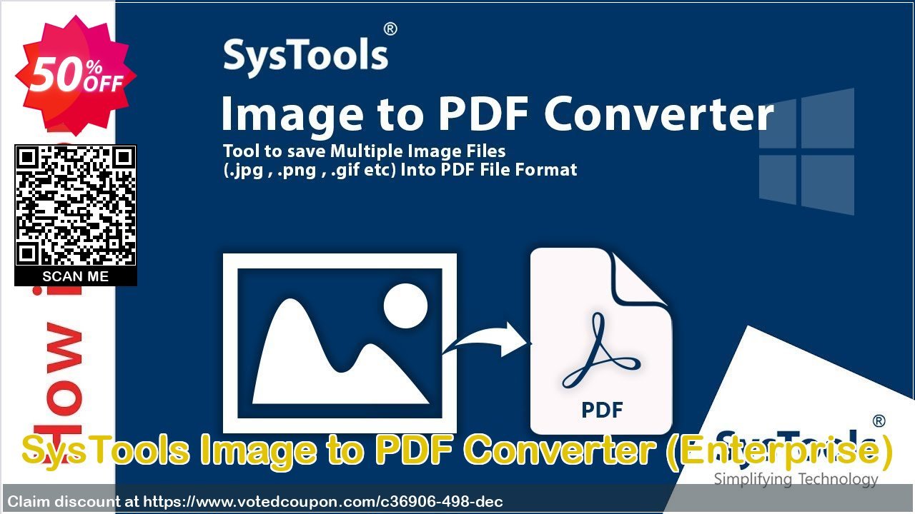 SysTools Image to PDF Converter, Enterprise  Coupon, discount SysTools coupon 36906. Promotion: 