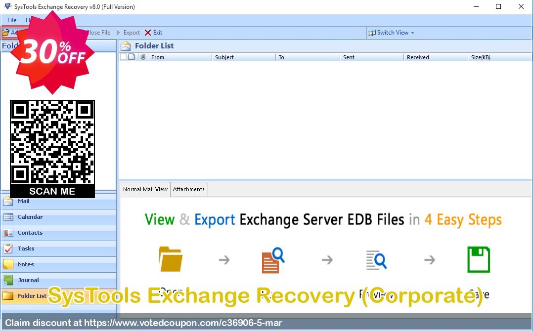 SysTools Exchange Recovery, Corporate  Coupon Code Apr 2024, 30% OFF - VotedCoupon