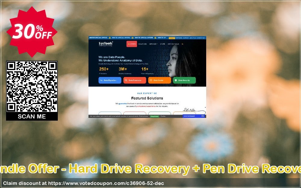 Bundle Offer - Hard Drive Recovery + Pen Drive Recovery Coupon, discount 30% OFF Bundle Offer - Hard Drive Recovery + Pen Drive Recovery, verified. Promotion: Awful sales code of Bundle Offer - Hard Drive Recovery + Pen Drive Recovery, tested & approved
