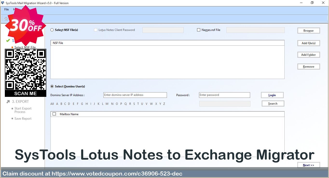 SysTools Lotus Notes to Exchange Migrator Coupon, discount SysTools coupon 36906. Promotion: 
