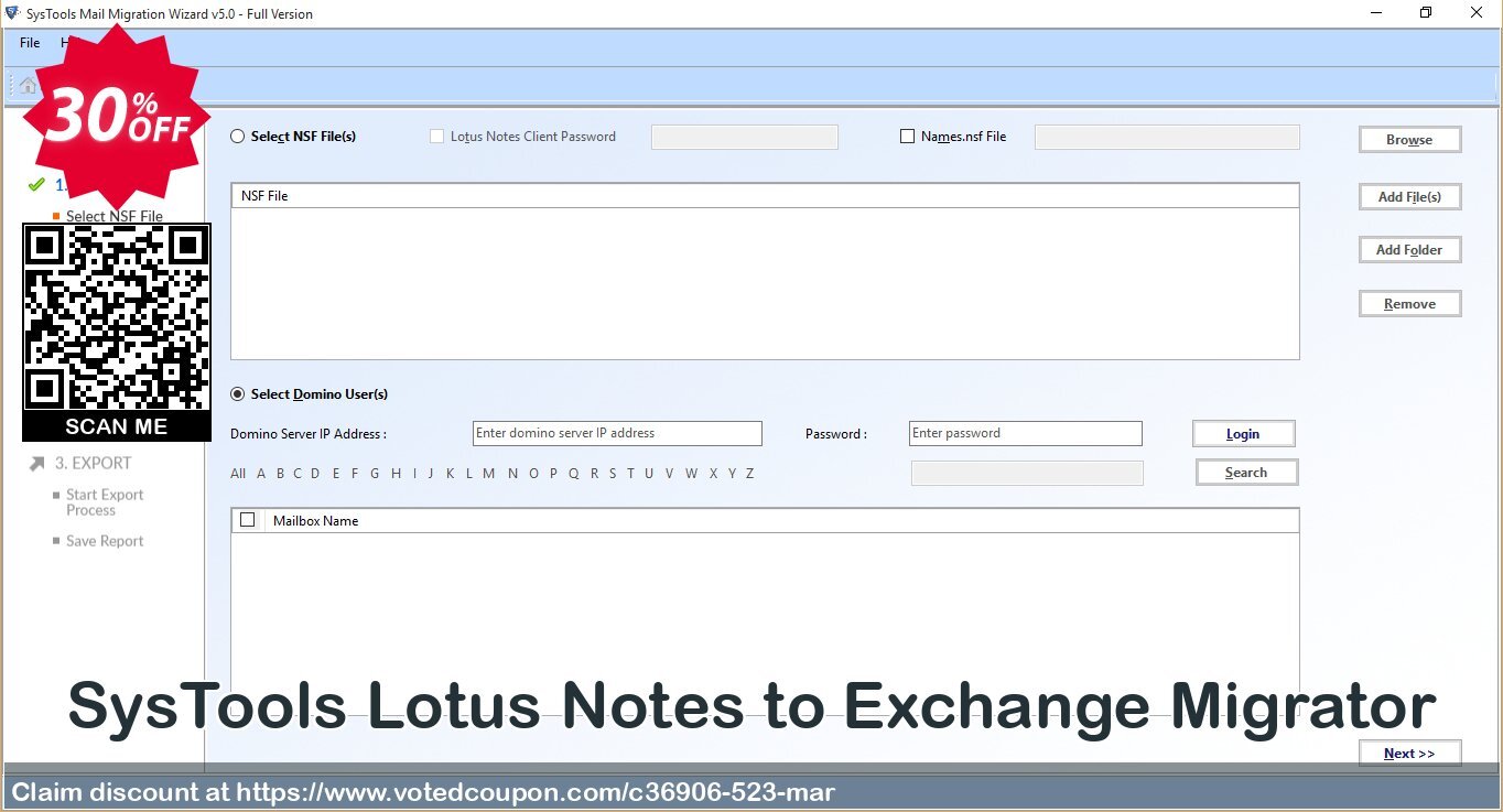 SysTools Lotus Notes to Exchange Migrator Coupon, discount SysTools coupon 36906. Promotion: 