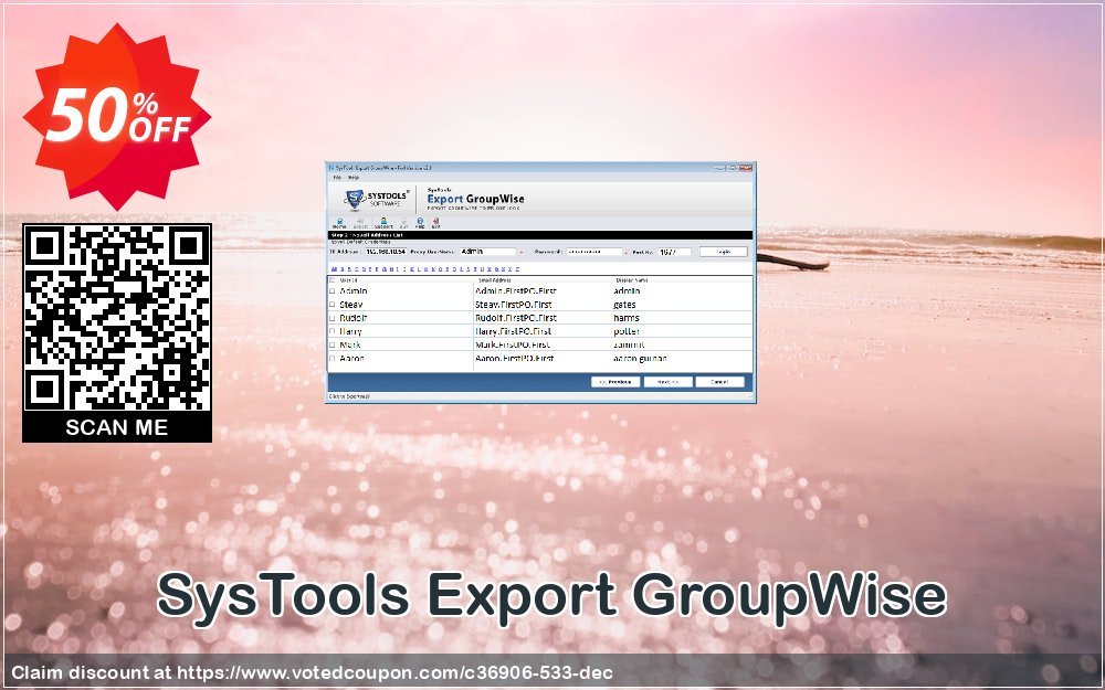 SysTools Export GroupWise Coupon Code Apr 2024, 50% OFF - VotedCoupon