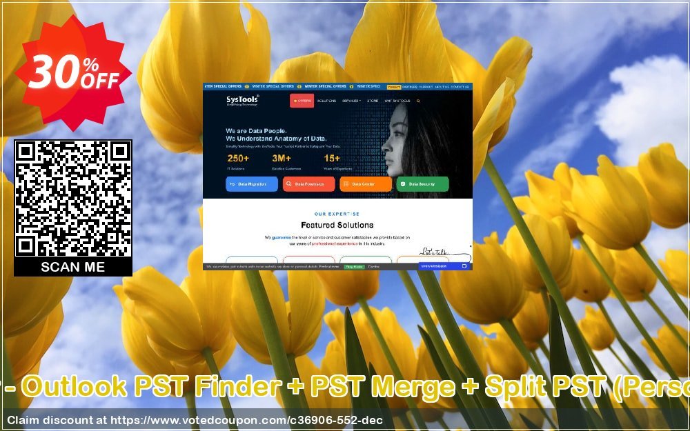 Bundle Offer - Outlook PST Finder + PST Merge + Split PST, Personal Plan  Coupon, discount SysTools coupon 36906. Promotion: 