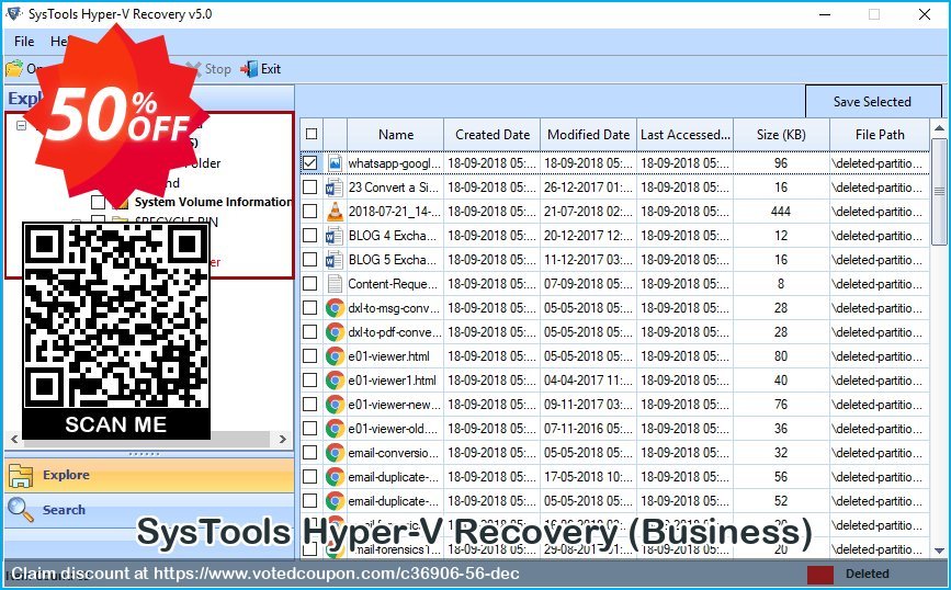 SysTools Hyper-V Recovery, Business  Coupon, discount SysTools coupon 36906. Promotion: 