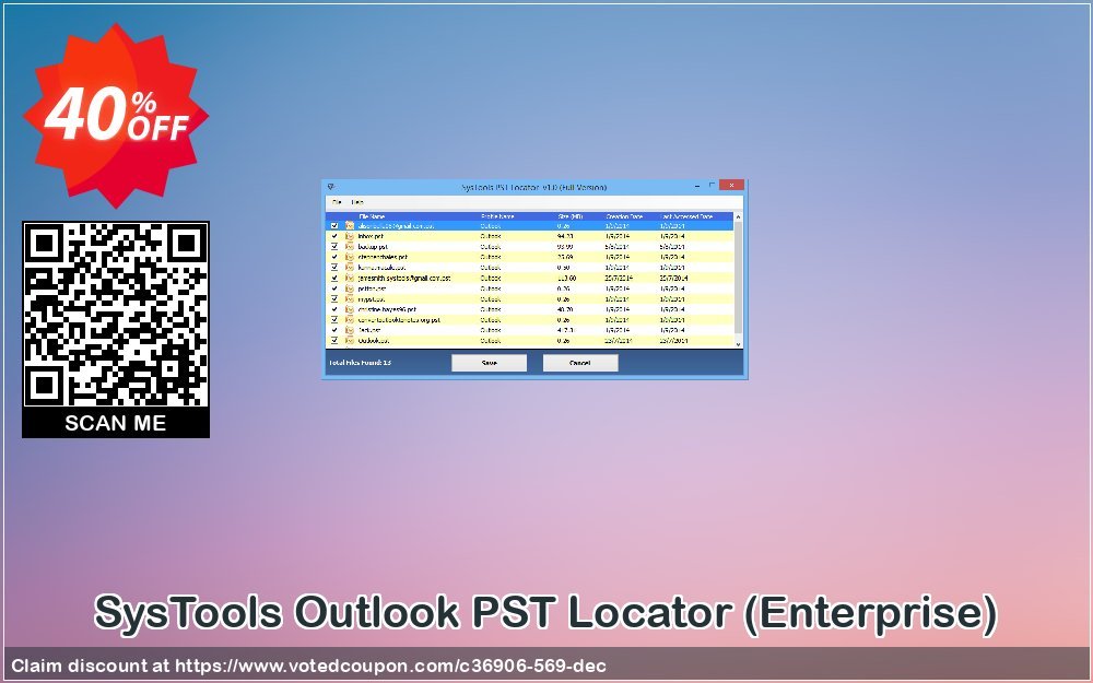 SysTools Outlook PST Locator, Enterprise  Coupon, discount SysTools coupon 36906. Promotion: 