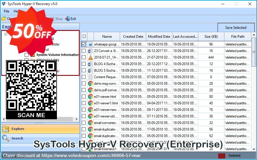 SysTools Hyper-V Recovery, Enterprise  Coupon, discount SysTools coupon 36906. Promotion: 