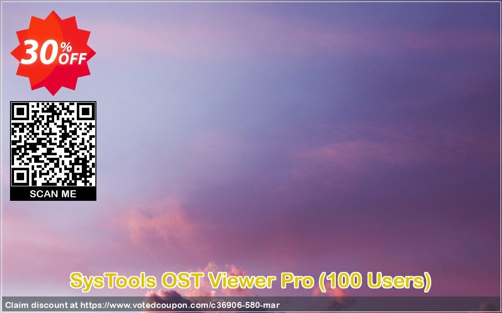 SysTools OST Viewer Pro, 100 Users  Coupon, discount SysTools coupon 36906. Promotion: 