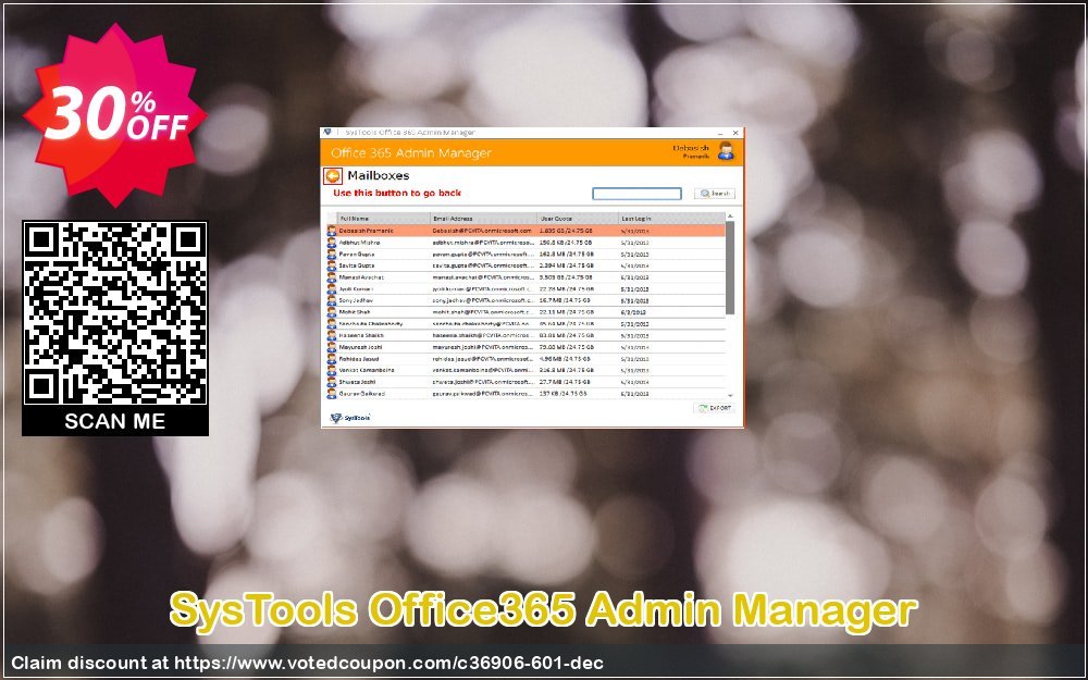 SysTools Office365 Admin Manager Coupon Code Apr 2024, 30% OFF - VotedCoupon