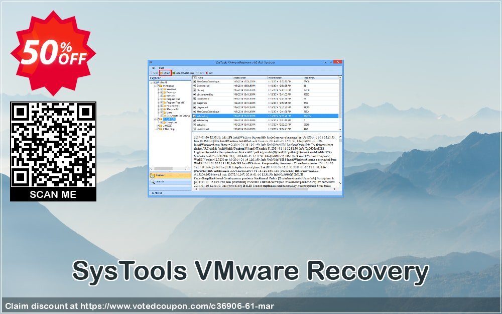 SysTools VMware Recovery Coupon, discount 50% OFF SysTools VMware Recovery, verified. Promotion: Awful sales code of SysTools VMware Recovery, tested & approved