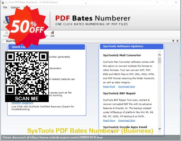 SysTools PDF Bates Numberer, Business  Coupon, discount 30% OFF SysTools PDF Bates Numberer (Business), verified. Promotion: Awful sales code of SysTools PDF Bates Numberer (Business), tested & approved