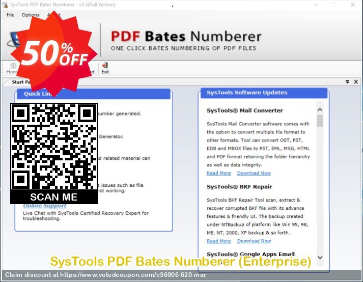 SysTools PDF Bates Numberer, Enterprise  Coupon, discount 30% OFF SysTools PDF Bates Numberer (Enterprise), verified. Promotion: Awful sales code of SysTools PDF Bates Numberer (Enterprise), tested & approved