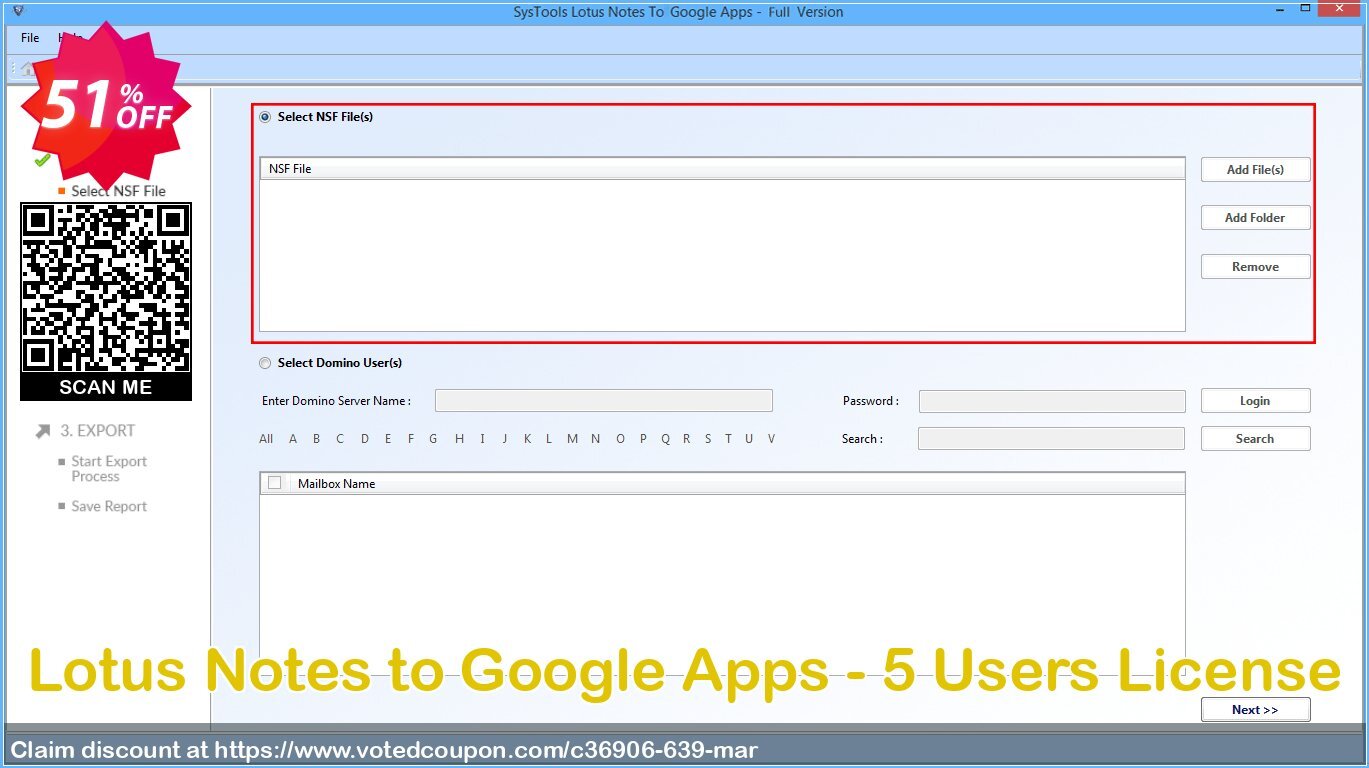 Lotus Notes to Google Apps - 5 Users Plan Coupon Code Apr 2024, 51% OFF - VotedCoupon