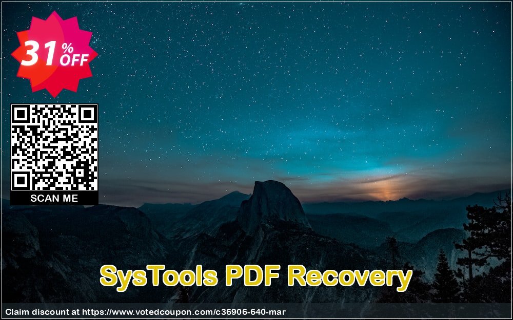 SysTools PDF Recovery Coupon, discount SysTools Summer Sale. Promotion: 