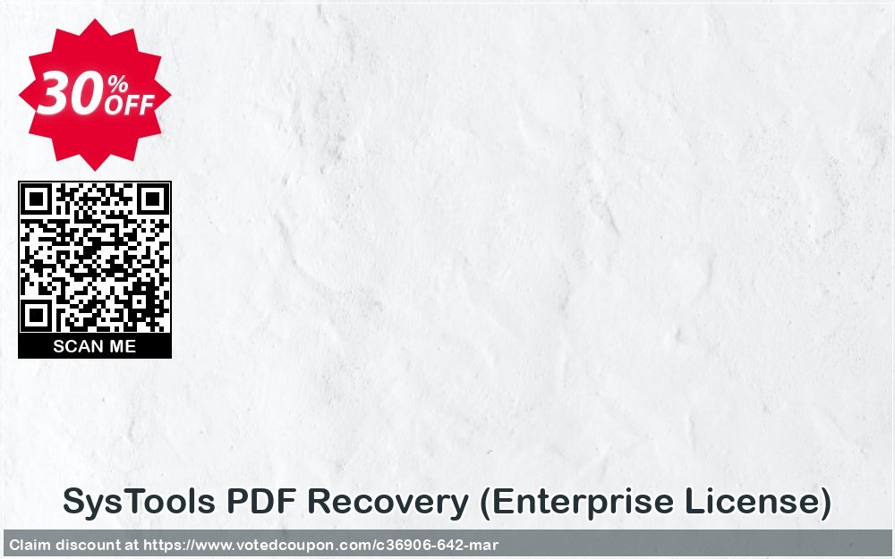 SysTools PDF Recovery, Enterprise Plan  Coupon Code Apr 2024, 30% OFF - VotedCoupon