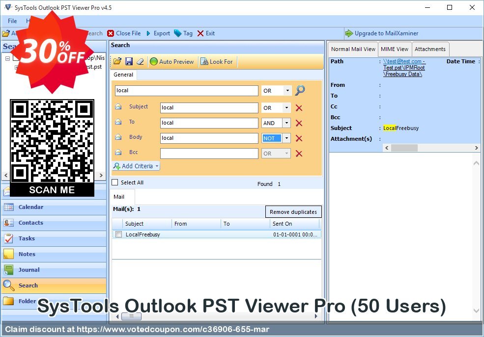 SysTools Outlook PST Viewer Pro, 50 Users  Coupon Code May 2024, 30% OFF - VotedCoupon