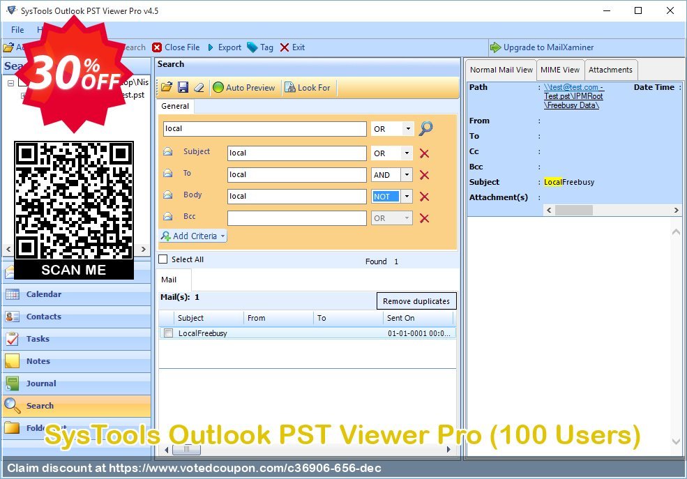 SysTools Outlook PST Viewer Pro, 100 Users  Coupon Code Apr 2024, 30% OFF - VotedCoupon