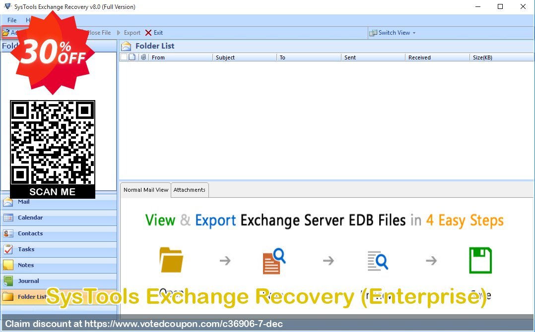 SysTools Exchange Recovery, Enterprise  Coupon Code Apr 2024, 30% OFF - VotedCoupon
