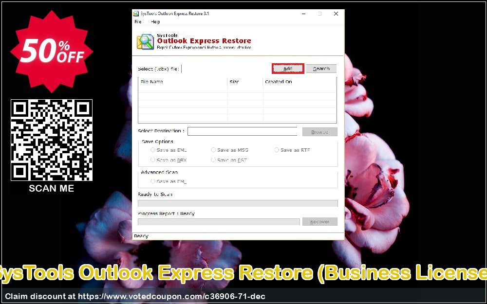 SysTools Outlook Express Restore, Business Plan  Coupon Code May 2024, 50% OFF - VotedCoupon