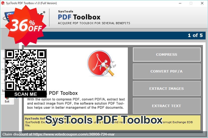 SysTools PDF Toolbox Coupon, discount SysTools Summer Sale. Promotion: 