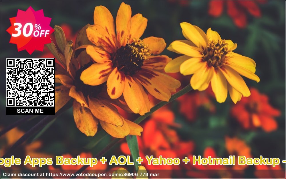 Bundle Offer - Google Apps Backup + AOL + Yahoo + Hotmail Backup - 10 Users Plan Coupon Code Apr 2024, 30% OFF - VotedCoupon