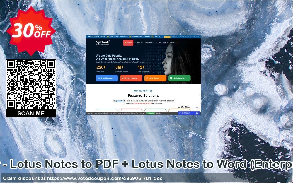 Bundle Offer - Lotus Notes to PDF + Lotus Notes to Word, Enterprise Plan  Coupon, discount SysTools coupon 36906. Promotion: 
