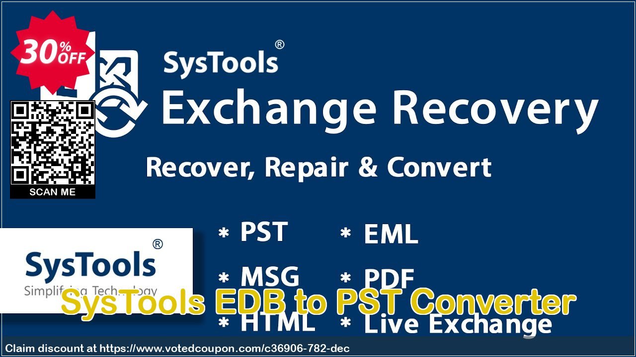 SysTools EDB to PST Converter Coupon Code Apr 2024, 30% OFF - VotedCoupon
