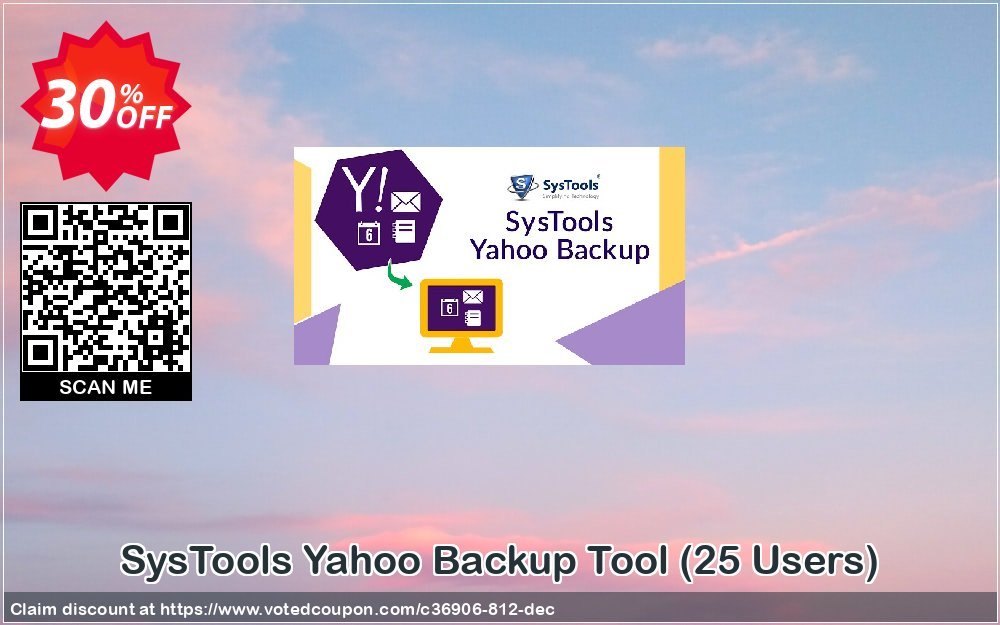 SysTools Yahoo Backup Tool, 25 Users  Coupon, discount SysTools coupon 36906. Promotion: 