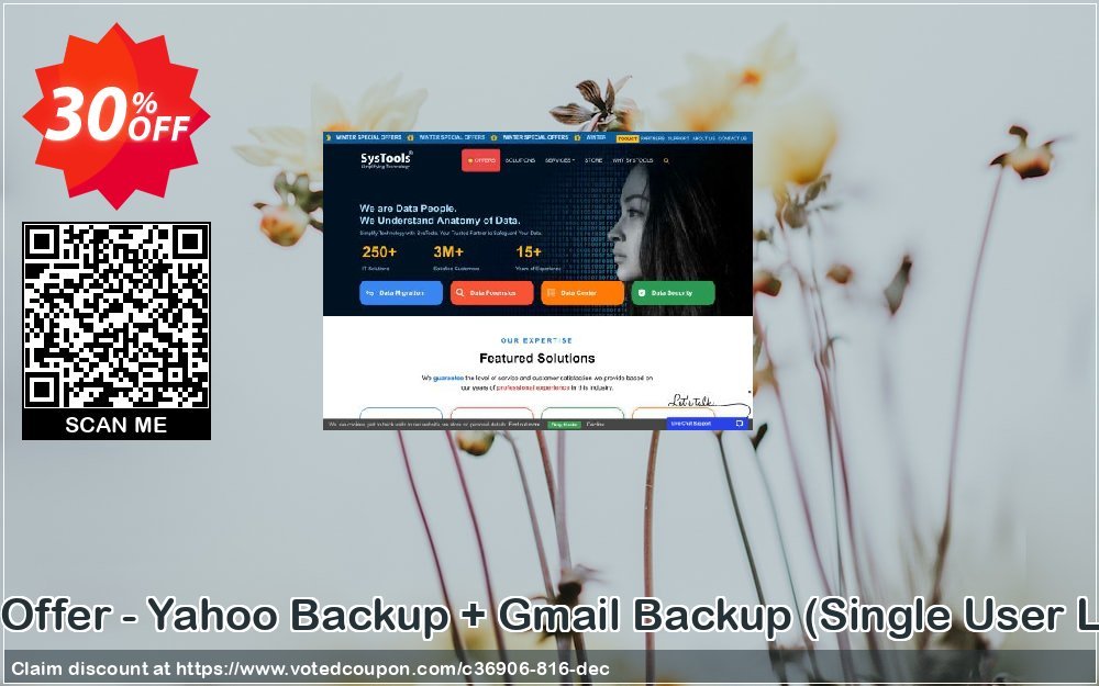 Bundle Offer - Yahoo Backup + Gmail Backup, Single User Plan  Coupon, discount SysTools coupon 36906. Promotion: 