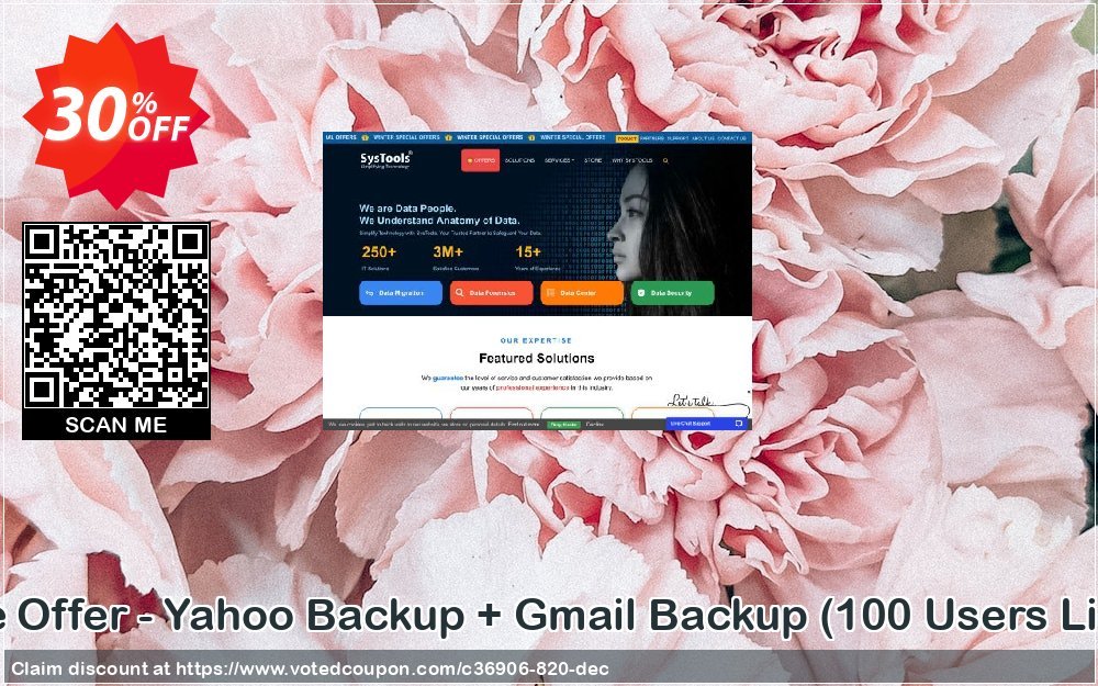 Bundle Offer - Yahoo Backup + Gmail Backup, 100 Users Plan  Coupon, discount SysTools coupon 36906. Promotion: 
