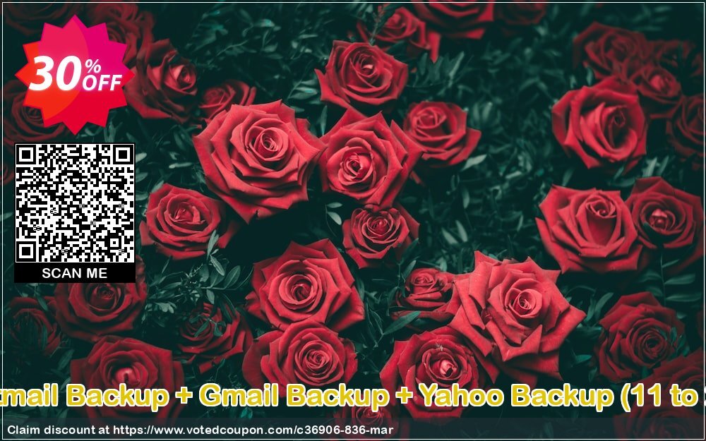 Bundle Offer - Hotmail Backup + Gmail Backup + Yahoo Backup, 11 to 25 Users Plan  Coupon Code Apr 2024, 30% OFF - VotedCoupon