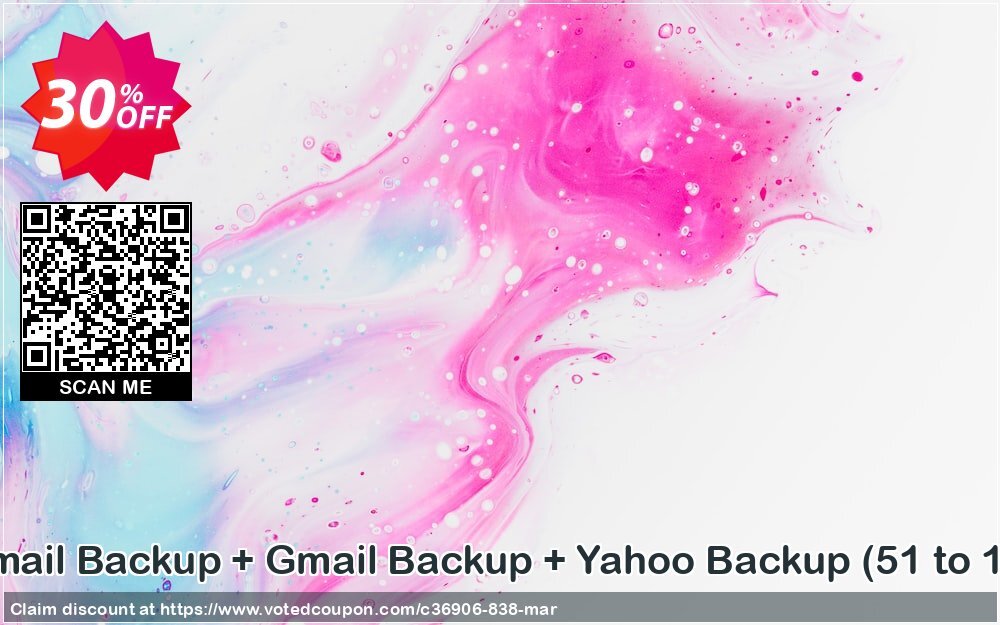 Bundle Offer: Hotmail Backup + Gmail Backup + Yahoo Backup, 51 to 100 Users Plan  Coupon Code Apr 2024, 30% OFF - VotedCoupon