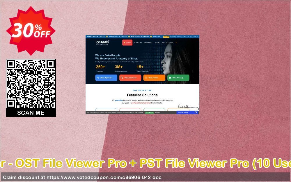 Bundle Offer - OST File Viewer Pro + PST File Viewer Pro, 10 Users Plan  Coupon, discount SysTools coupon 36906. Promotion: 