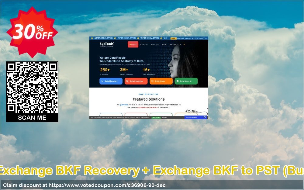 Bundle Offer - Exchange BKF Recovery + Exchange BKF to PST, Business Plan  Coupon, discount SysTools coupon 36906. Promotion: 