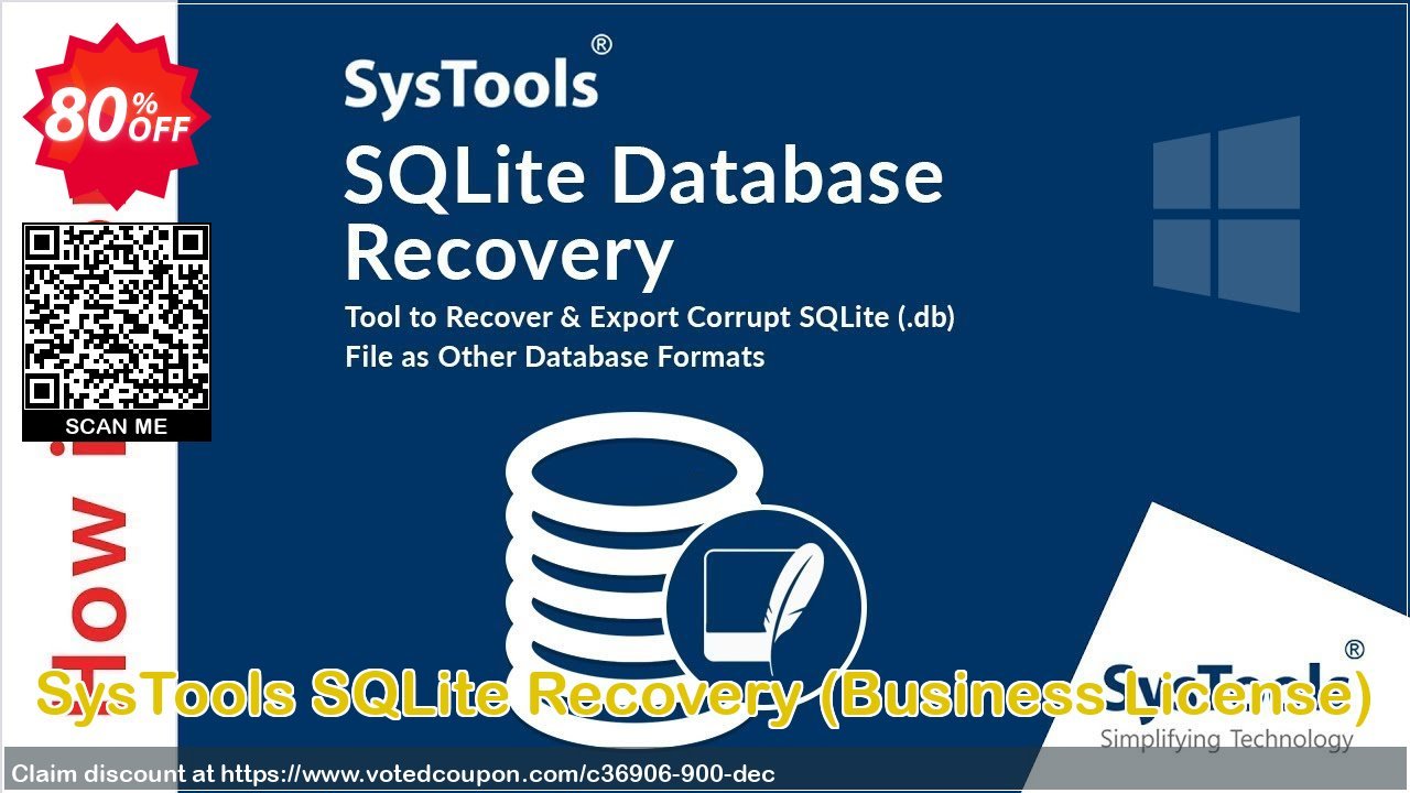 SysTools SQLite Recovery, Business Plan  Coupon Code Apr 2024, 80% OFF - VotedCoupon