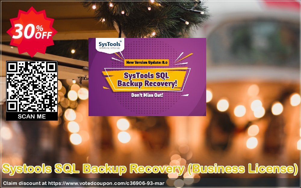 Systools SQL Backup Recovery, Business Plan  Coupon, discount SysTools coupon 36906. Promotion: 