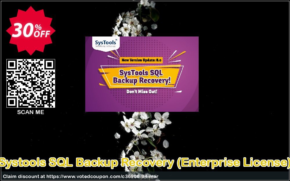 Systools SQL Backup Recovery, Enterprise Plan  Coupon, discount SysTools coupon 36906. Promotion: 