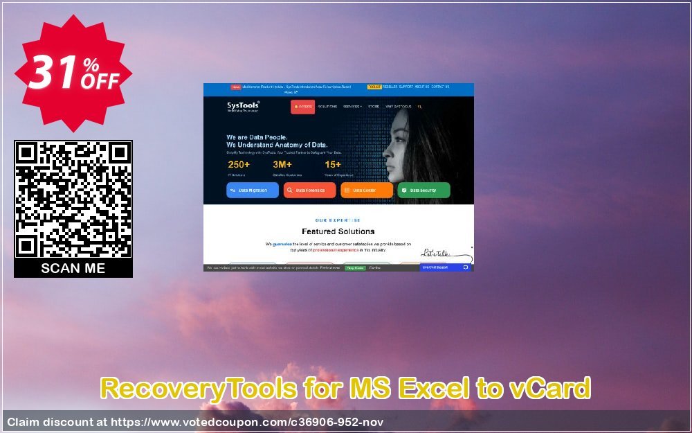 RecoveryTools for MS Excel to vCard Coupon, discount RecoveryTools coupon 36906. Promotion: RecoveryTools promotion codes 36906